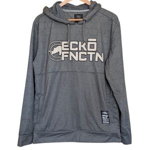 Ecko Unlimited Men's Charcoal Hoodie M Grunge Casual Skater Logo Spellout